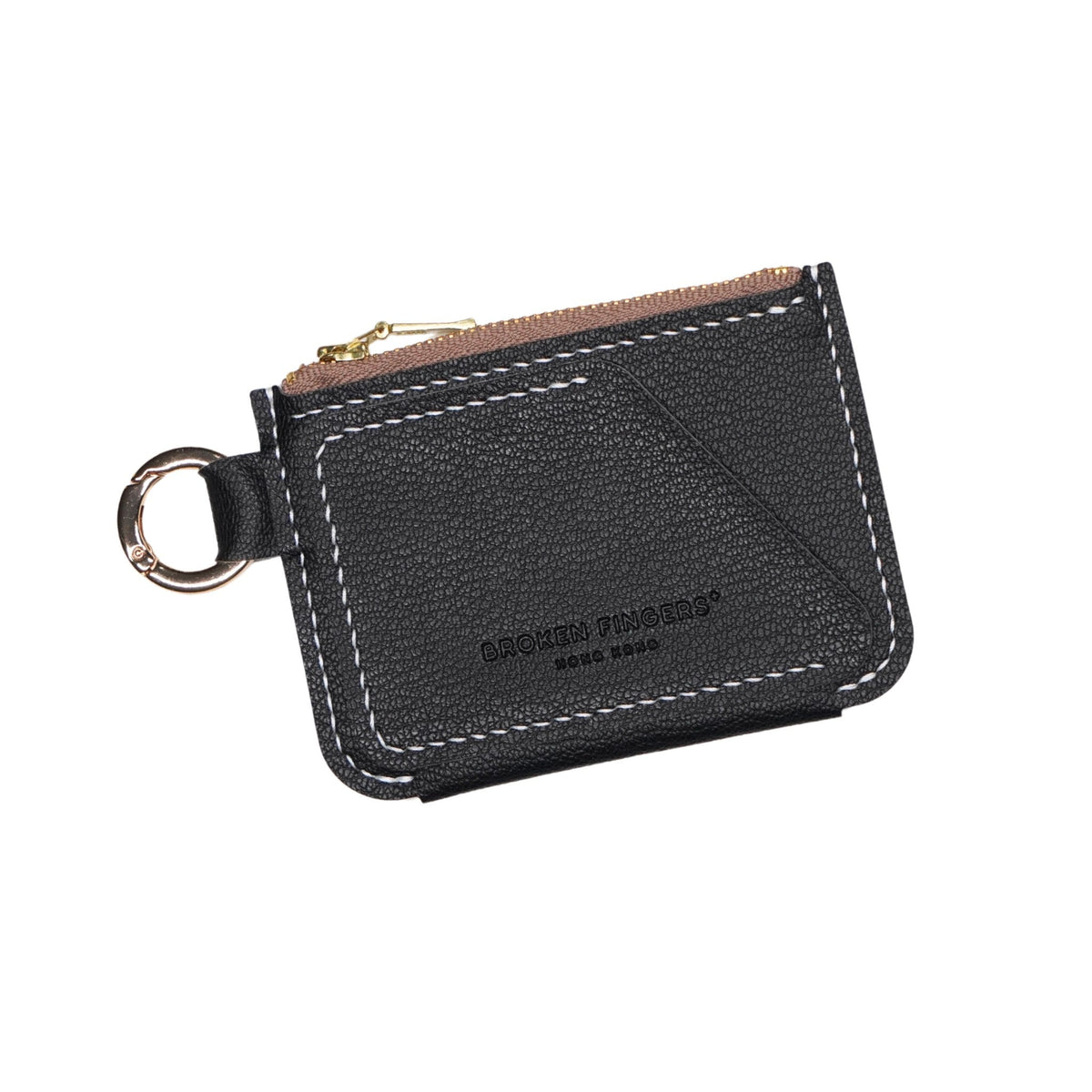 Boyfriend Coinsbag 黑色 Black 正面 · apple leather coin pouch, Hong Kong
