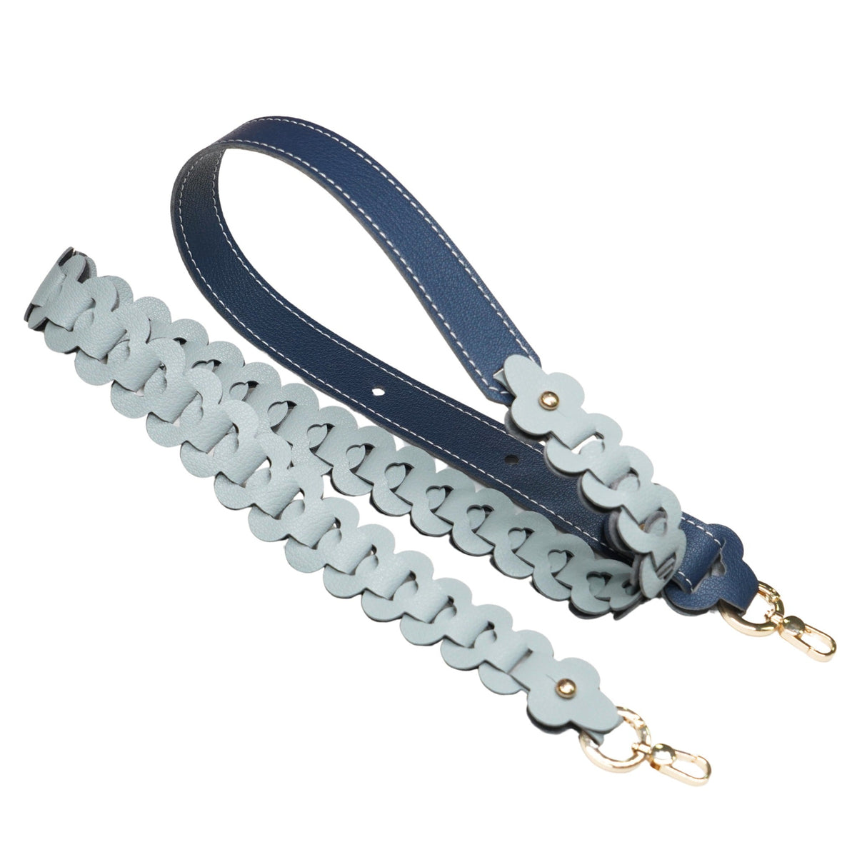 愈結 Healink 45mm 淺灰 X 深藍 ① · apple leather multi-use bag strap, Hong Kong