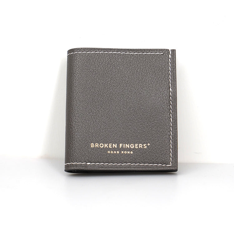 Mini Wallet 【 Smoky Dark Grey 】意大利羊皮銀包