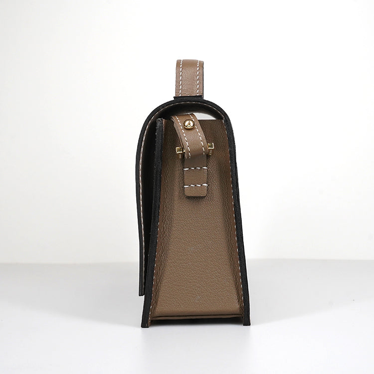 Dome Bag 【 Earthy Taupe X Forest Green 】意大利羊皮手袋