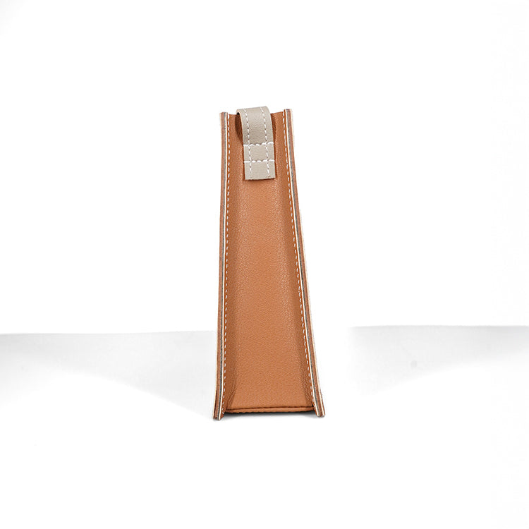 Ladder Bag 【焦糖啡 X 米白色  】環保69%蘋果再造皮革手袋