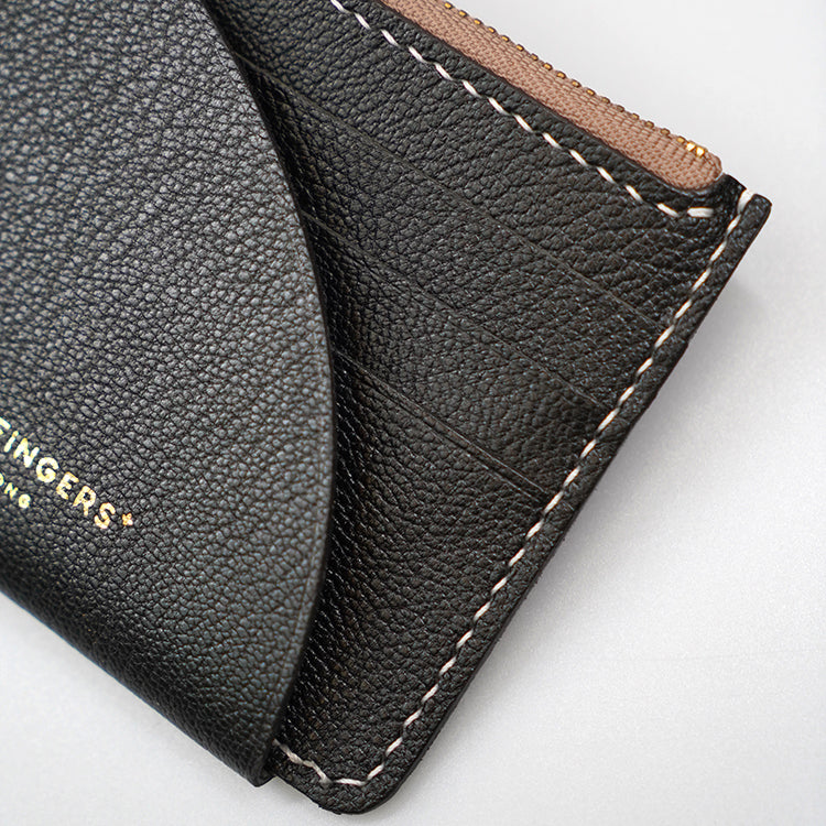 Zip Holder【 Space Black 】意大利羊皮皮具