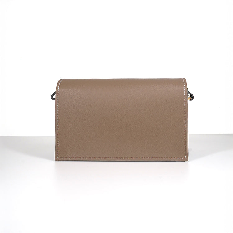 Boxy Bag 【 大象灰 X 深藍色  】環保69%蘋果再造皮革手袋