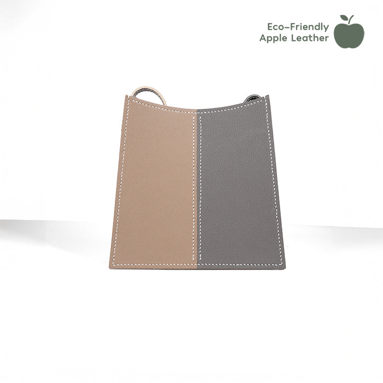 Ladder Bag 【大地灰 X 深灰色 】環保69%蘋果再造皮革手袋