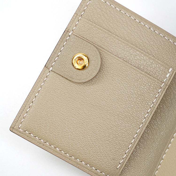 Mini Wallet 【 Sandstone Beige 】意大利羊皮銀包
