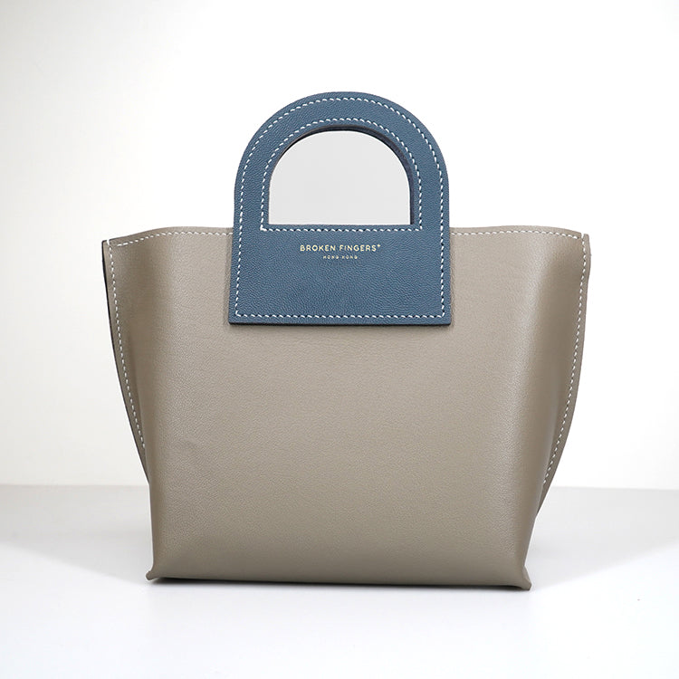 Harvest Bag 【 Sandstone Beige X Cobalt Blue 】意大利羊皮手袋