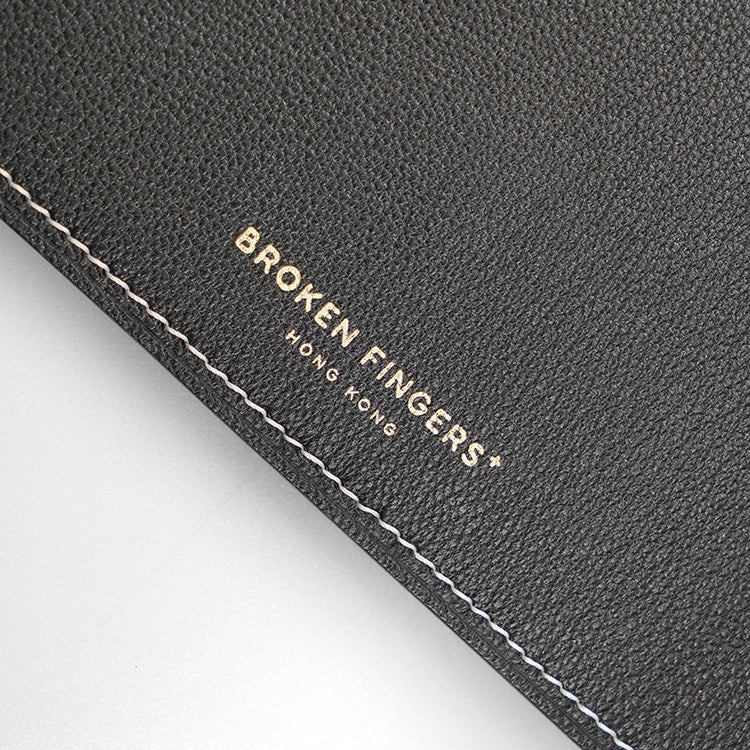 Medium Wallet 【 Space Black 】意大利羊皮銀包