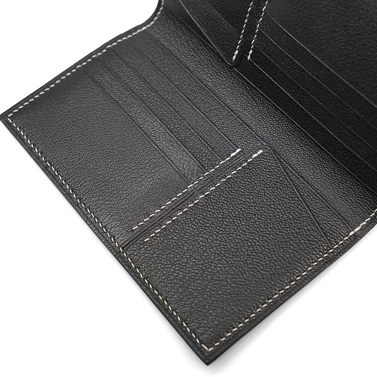 Medium Wallet 【 Space Black 】意大利羊皮銀包