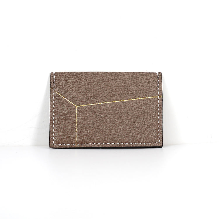 Dimension II Cardholder【 Earthy Taupe 】意大利羊皮皮具