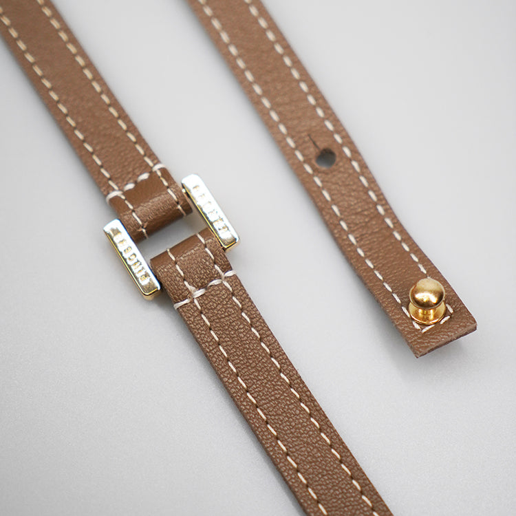 Full stitched Strap【 Earthy Taupe 】意大利羊皮全縫孭帶
