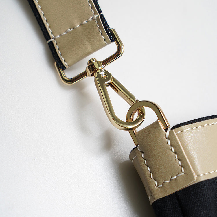 CarryAll Tote【 Taupe 】環保蘋果皮革牛仔布大容量手提袋