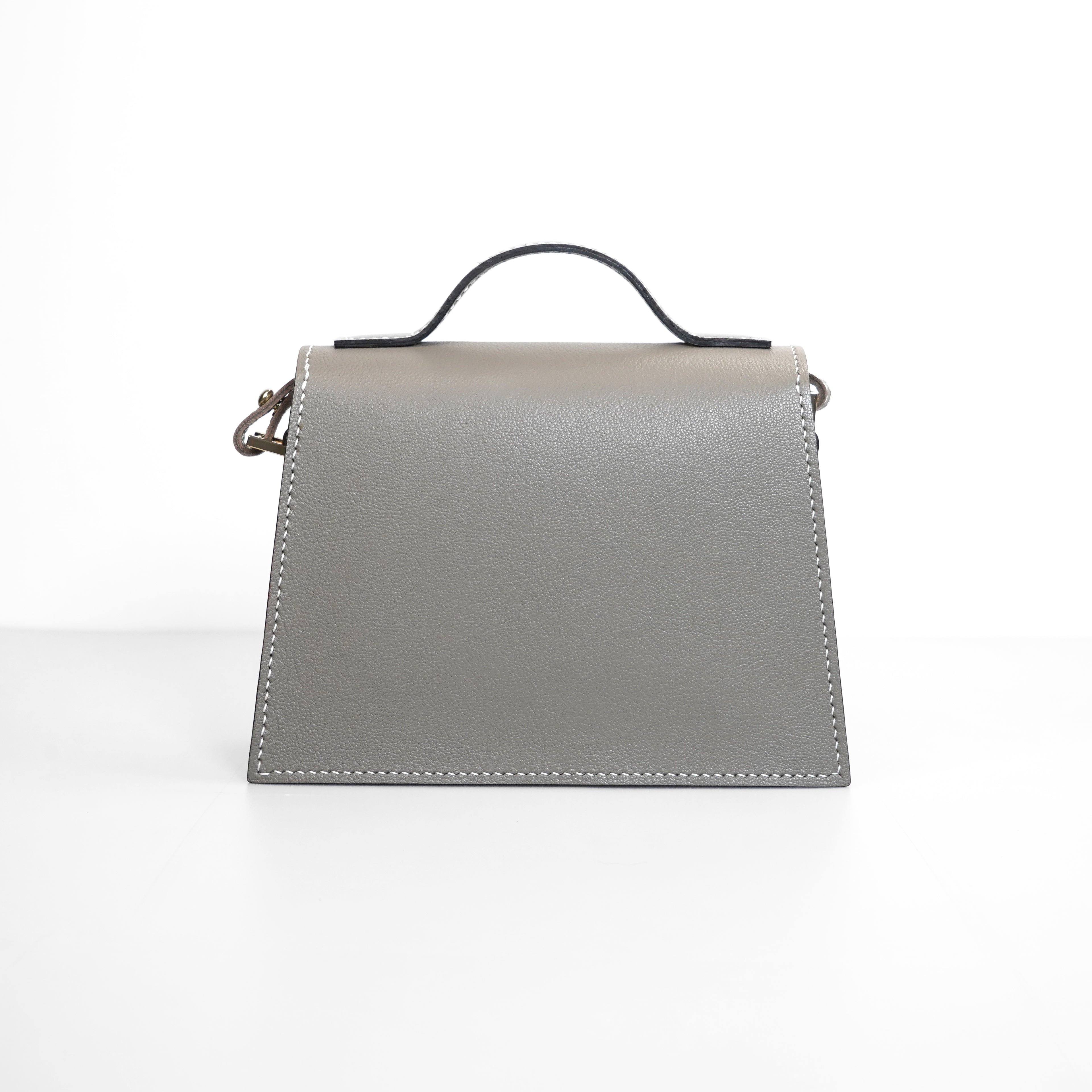 Dome Bag 【 Sandstone Beige  X Horizon Light Blue 】意大利羊皮手袋