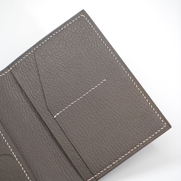 護照套【 Smoky Dark Grey 】意大利羊皮皮具