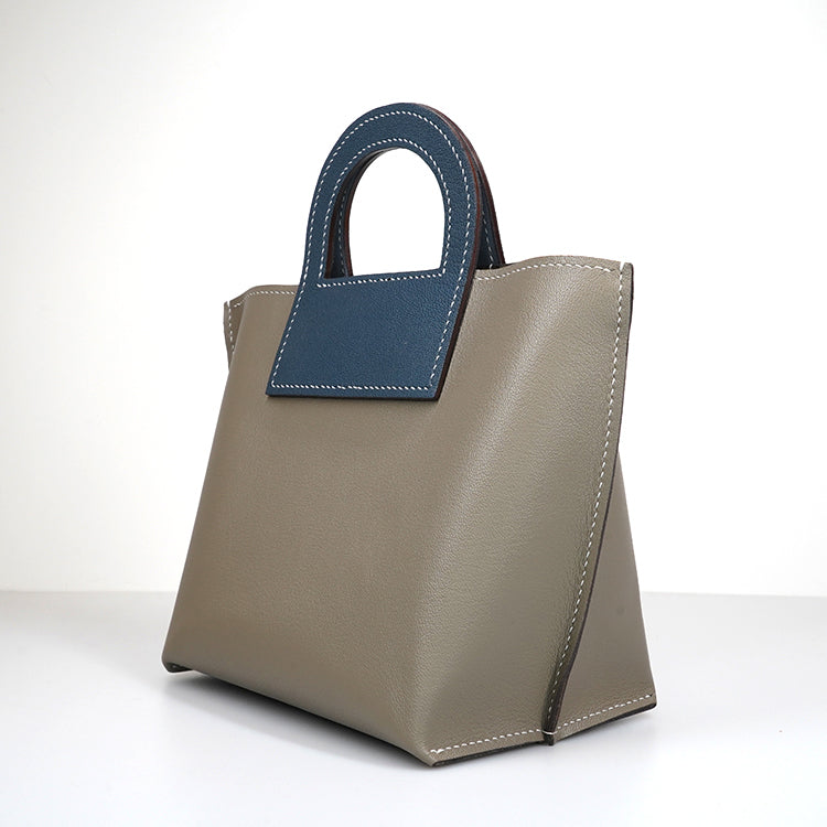 Harvest Bag 【 Sandstone Beige X Cobalt Blue 】意大利羊皮手袋