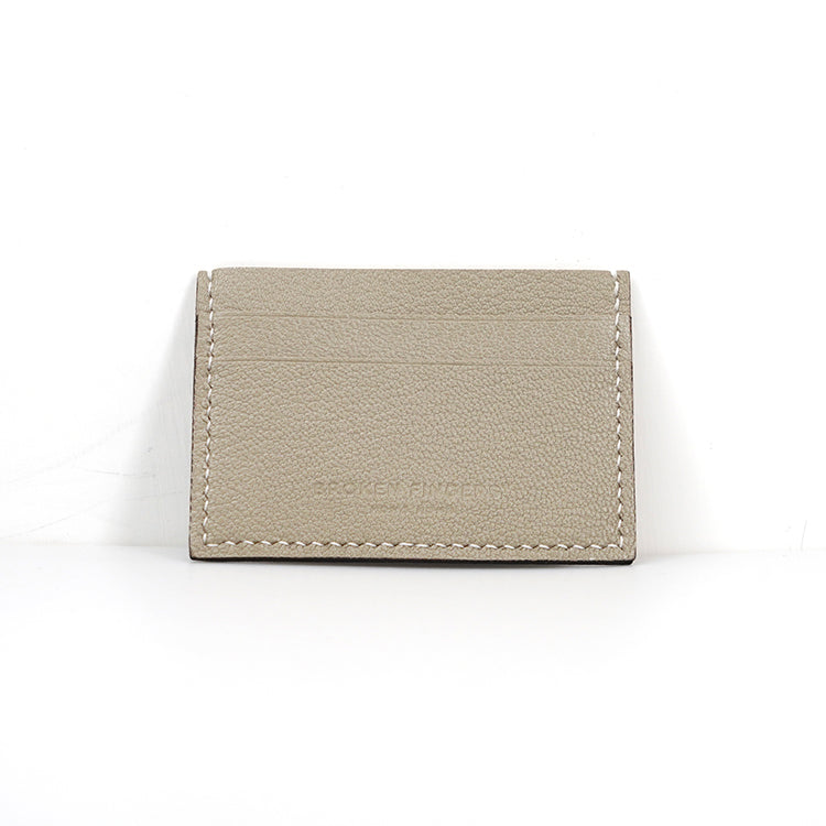 Dimension II Cardholder【 Sandstone Beige】意大利羊皮皮具