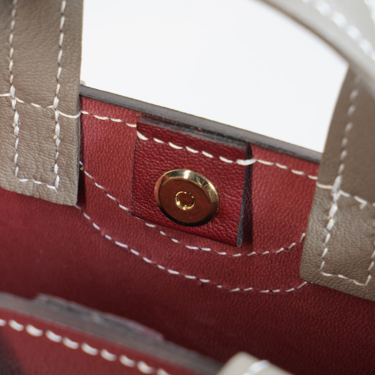 Box Tote XS 【 Sunlit Ochre X Sandstone Beige 】意大利羊皮手袋