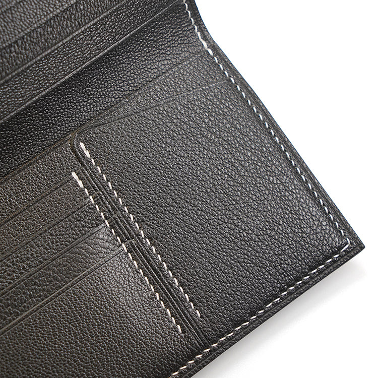 Medium Wallet 【 Space Black 】意大利羊皮銀包