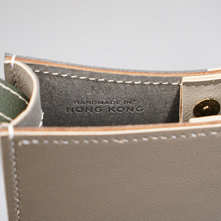 Ladder Bag 【焦糖啡 X 米白色  】環保69%蘋果再造皮革手袋