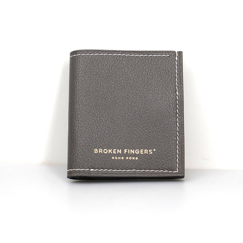 Mini Wallet 【 Smoky Dark Grey 】意大利羊皮銀包