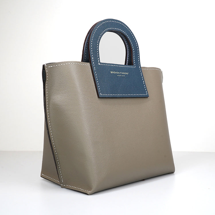 Harvest Bag 【 Sandstone Beige X Cobalt Blue 】意大利羊皮手袋