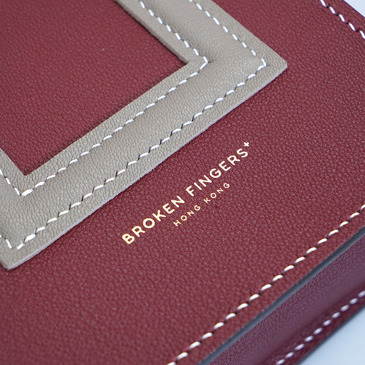 Box Tote XS 【 Maroon Muse 】意大利羊皮手袋