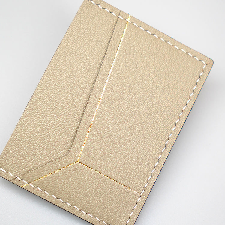 Dimension II Cardholder【 Sandstone Beige】意大利羊皮皮具