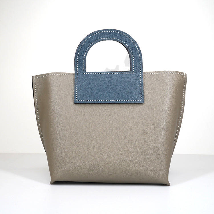 Harvest Bag 【 Sandstone Beige X Cobalt Blue 】意大利羊皮手袋
