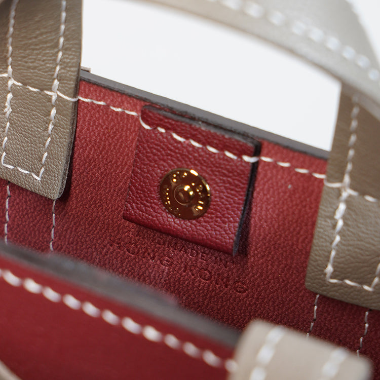 Box Tote XS 【 Maroon Muse 】意大利羊皮手袋