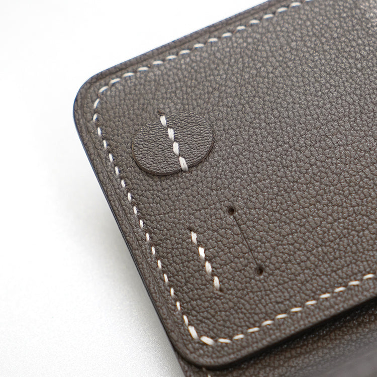 護照套【 Smoky Dark Grey 】意大利羊皮皮具