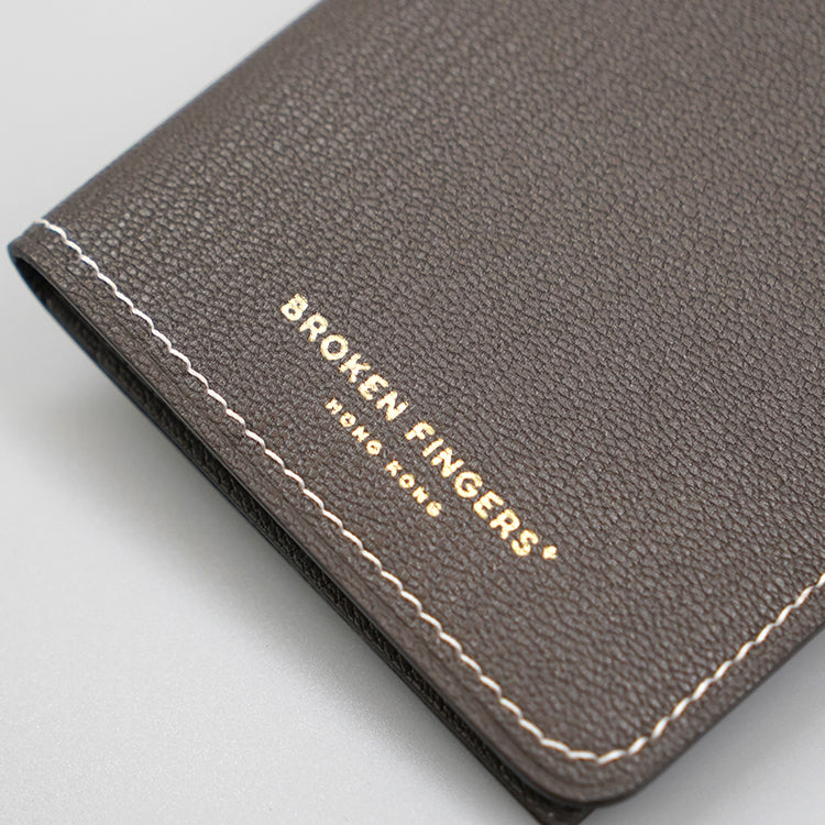 護照套【 Smoky Dark Grey 】意大利羊皮皮具
