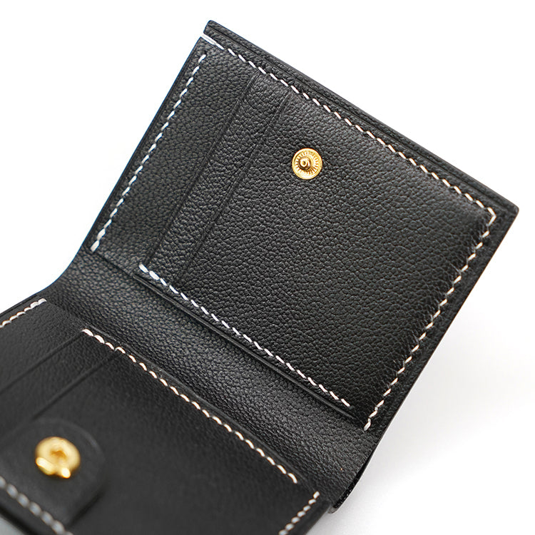 Mini Wallet 【 Space Black 】意大利羊皮銀包