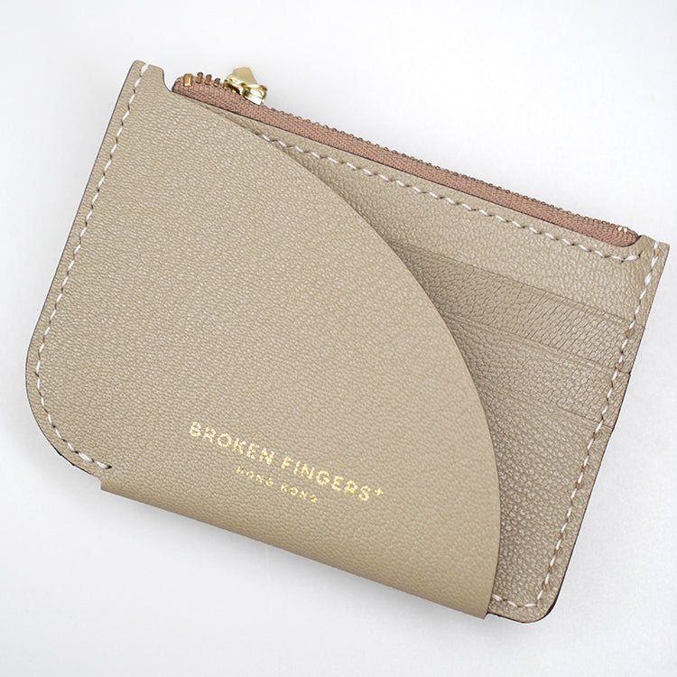 Zip Holder【 Sandstone Beige 】意大利羊皮皮具